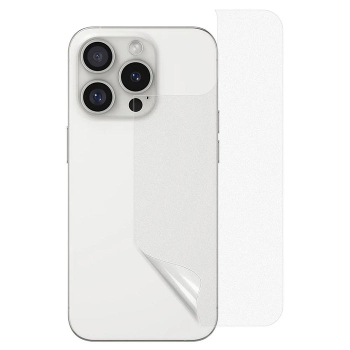 For iPhone 16 Pro Matte Phone Back Protector Film Anti-scratch Soft PET Back Cover - 1