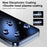 YONGPOLY For iPhone 16 Anti-Spy Full Screen Protector Auto-Dust Removal Tempered Glass Film - 5