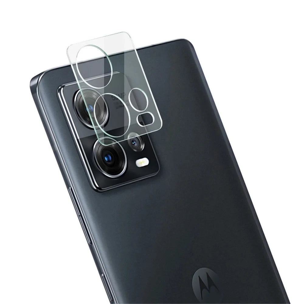 IMAK For Motorola Moto S30 Pro 5G / Edge 30 Fusion 5G Camera Lens Protector HD Clear Tempered Glass Film + Acrylic Lens Cap - 3