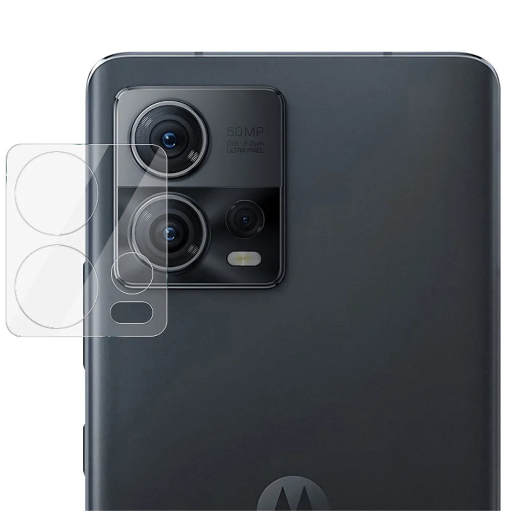 IMAK For Motorola Moto S30 Pro 5G / Edge 30 Fusion 5G Camera Lens Protector HD Clear Tempered Glass Film + Acrylic Lens Cap - 4