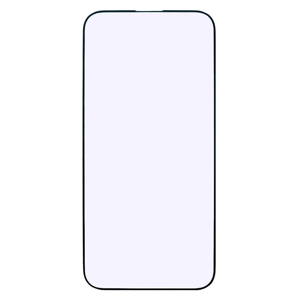 For iPhone 16 Pro Tempered Glass Film Purple Light Black Edge Silk Printing Full Glue Screen Protector - 2