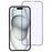 For iPhone 16 Pro Max Tempered Glass Film Purple Light Black Edge Silk Printing Full Glue Screen Protector - 1