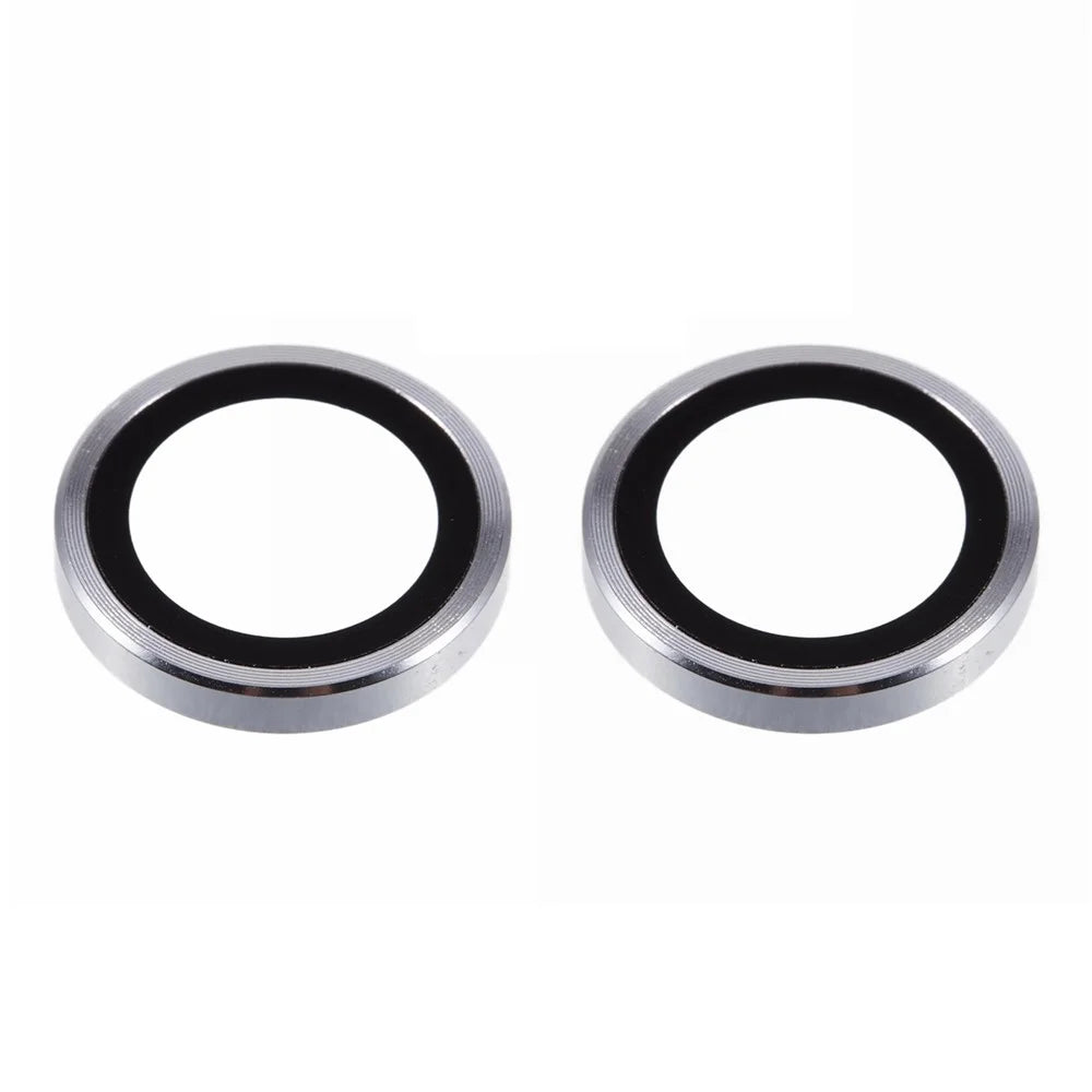 2Pcs / Set For iPhone 16 / 16 Plus Camera Lens Protector Scratch-Resistant Corning Gorilla Glass Lens Film - Silver - 3