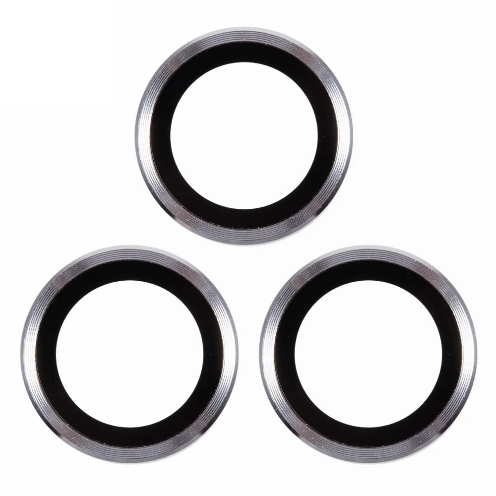 3Pcs / Set For iPhone 16 Pro / 16 Pro Max Camera Lens Protector Scratch-Resistant Corning Gorilla Glass Lens Film - Silver - 2