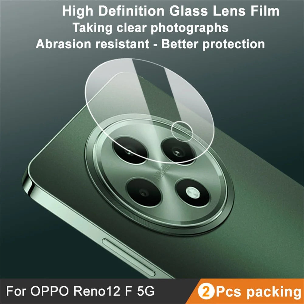 IMAK 2Pcs / Set for Oppo Reno12 FS 5G / Reno12 F 5G Camera Lens Protector Tempered Glass Rear Lens Film - 2