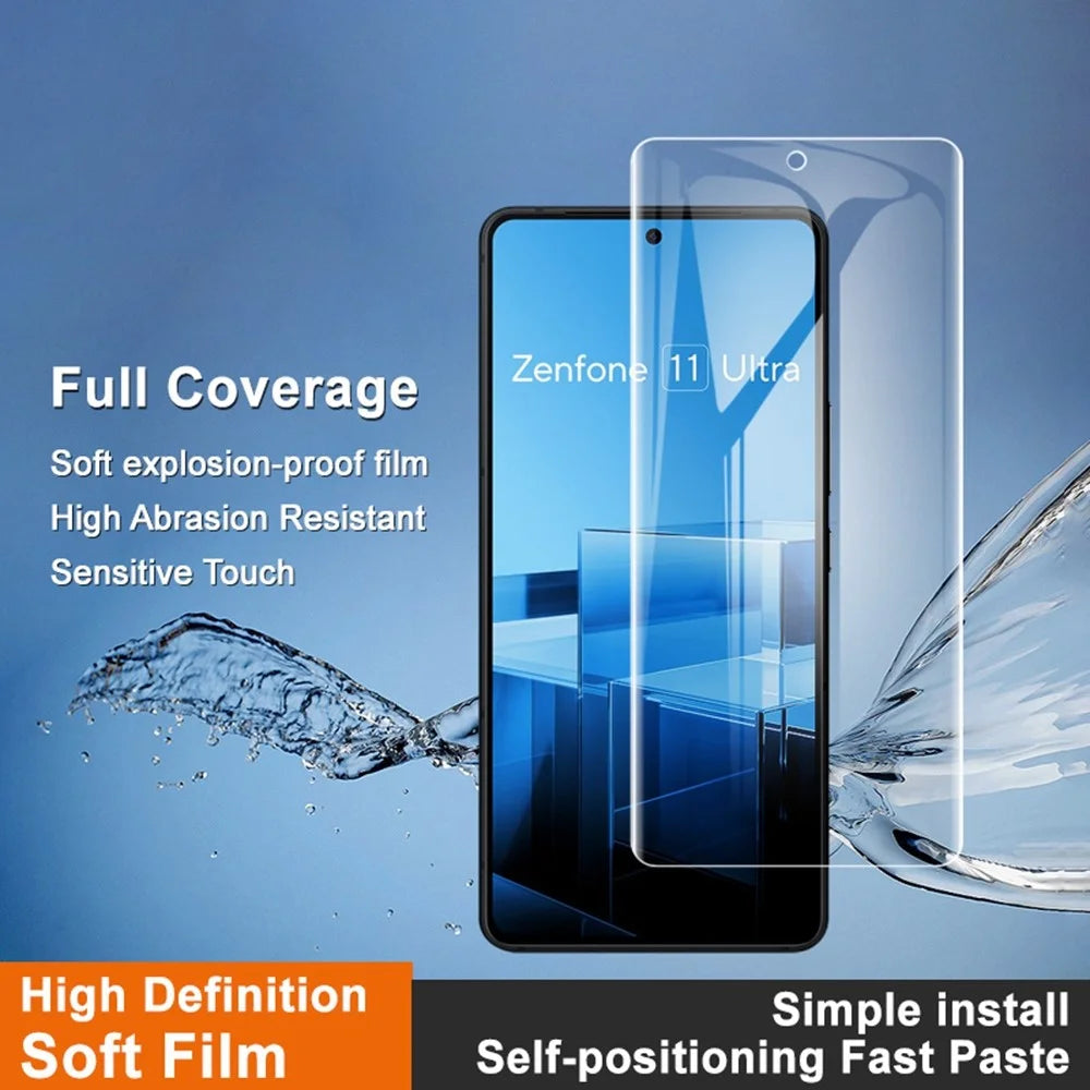 IMAK Hydrogel Film 4th Gen for Asus Zenfone 11 Ultra 5G Full Screen Protector Ultra Clear Soft TPU Film - 2