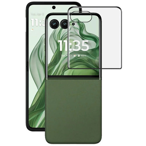 IMAK For Motorola Razr 70+ Razr+ (2026) / Razr 60 Pro 5G Razr+ (2025) / Razr 50 Ultra 5G (Razr+ 2024) Rear Screen Protector 3D Curved Tempered Glass Screen Film - 1