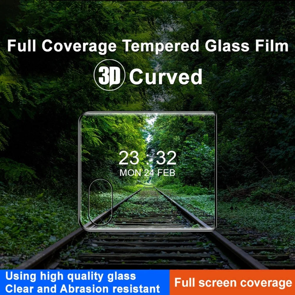 IMAK For Motorola Razr 70+ Razr+ (2026) / Razr 60 Pro 5G Razr+ (2025) / Razr 50 Ultra 5G (Razr+ 2024) Rear Screen Protector 3D Curved Tempered Glass Screen Film - 2