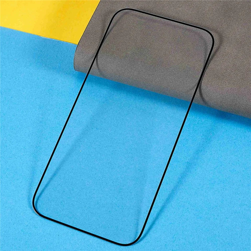For iPhone 16 Screen Protector Anti-Scratch 2.5D Arc Edge Silk Printing High Aluminum-Silicone Glass Clear Screen Film - 3