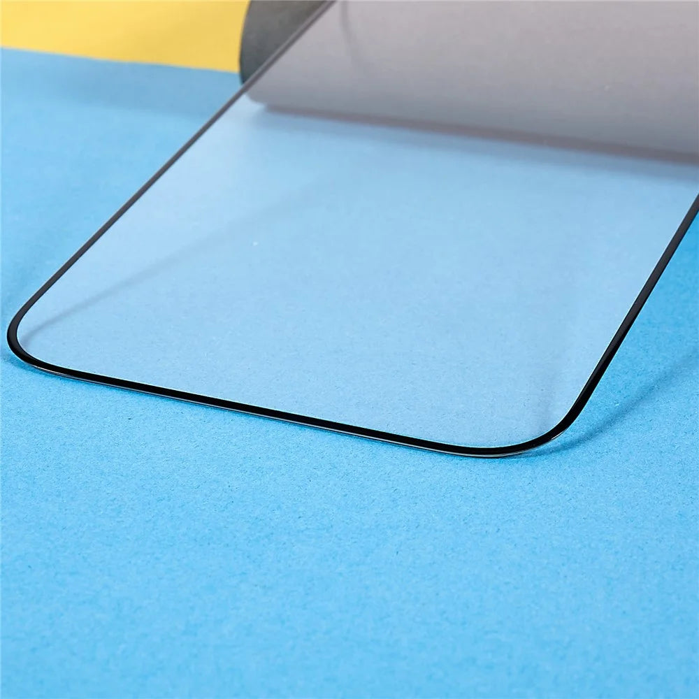 For iPhone 16 Screen Protector Anti-Scratch 2.5D Arc Edge Silk Printing High Aluminum-Silicone Glass Clear Screen Film - 5