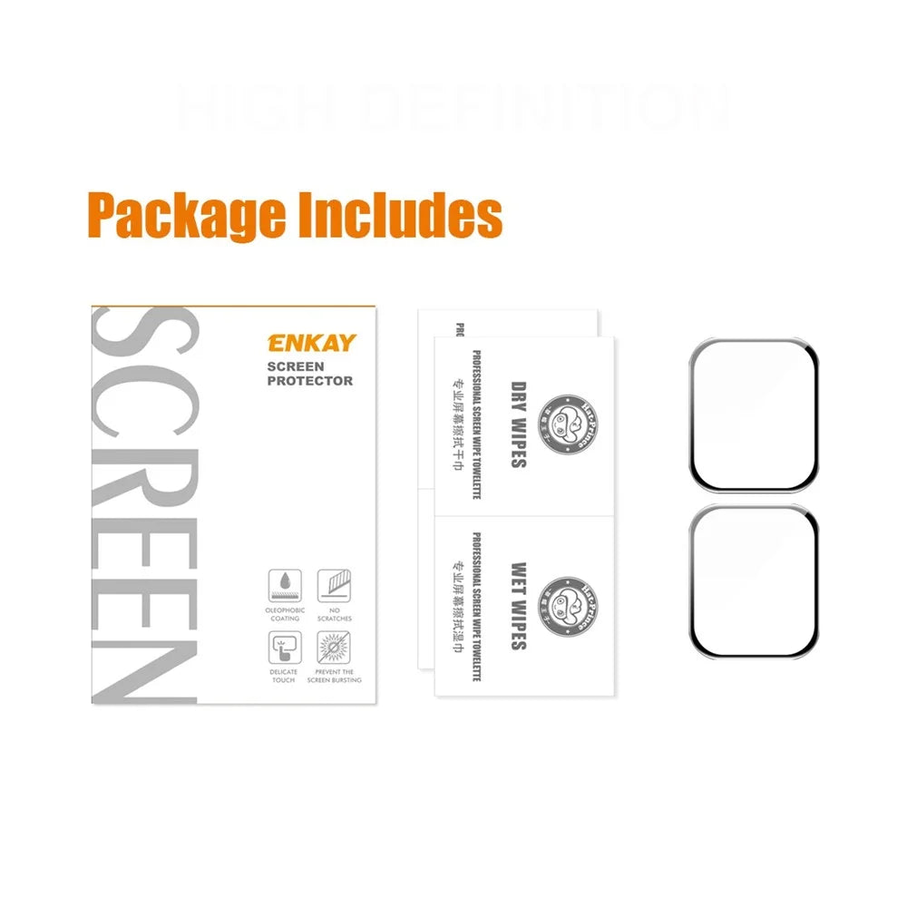 ENKAY HAT PRINCE 2Pcs / Set Screen Protector for Apple Watch Ultra 3 / Ultra 2 / Ultra 49mm 3D Curved PC + PMMA Ultra Clear Film - 6