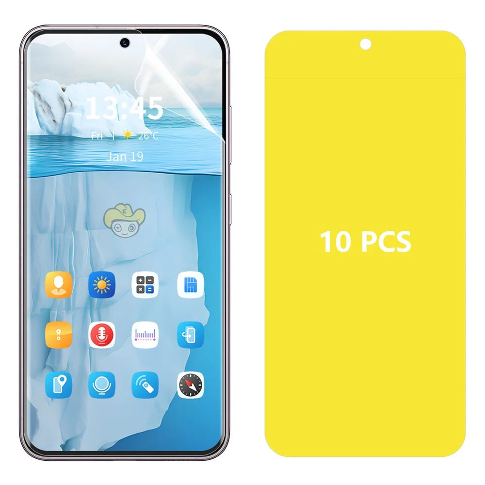 ENKAY HAT PRINCE 10Pcs For Samsung Galaxy S24 FE Screen Protector TPE+PET+TPU Hydrogel Protective Film - 1