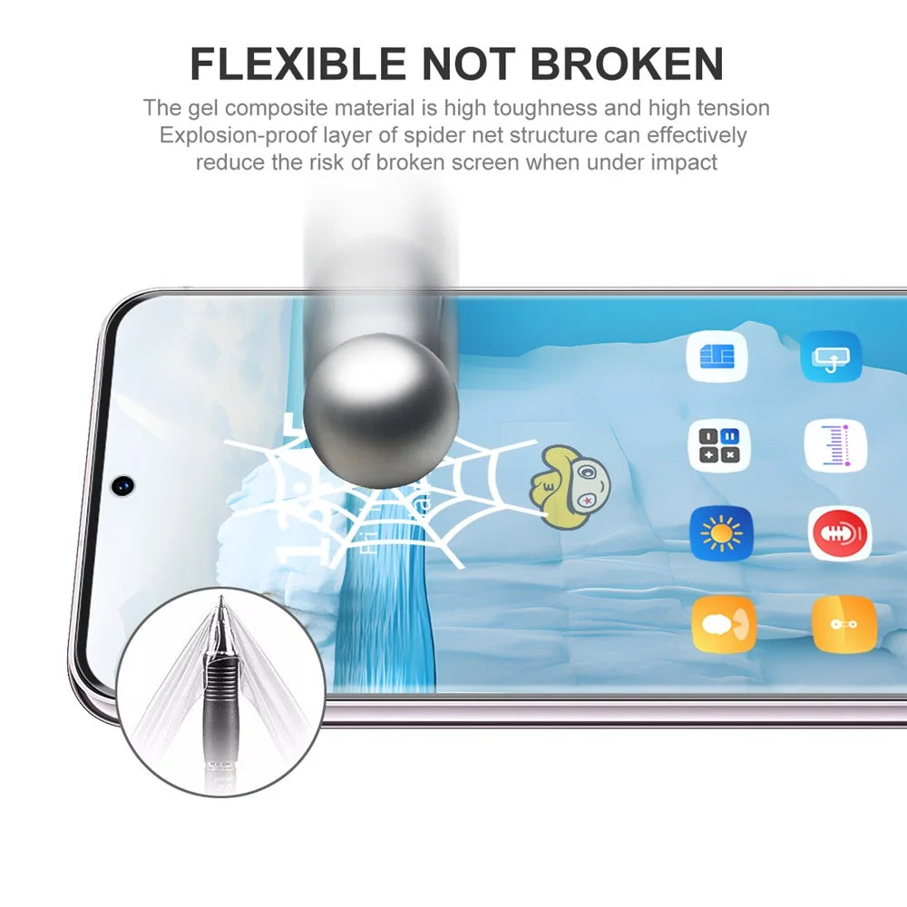 ENKAY HAT PRINCE 5Pcs For Samsung Galaxy S24 FE Screen Protector TPE+PET+TPU Hydrogel Screen Film - 5