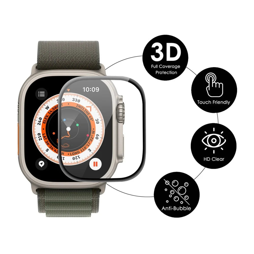 ENKAY HAT PRINCE Screen Protector for Apple Watch Ultra 3 / Ultra 2 / Ultra 49mm 3D Curved PC + PMMA Ultra Clear Film - 2