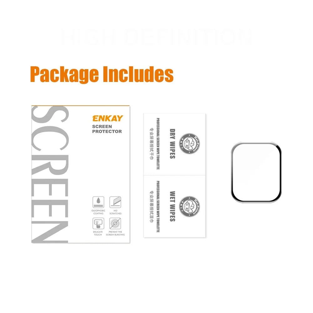 ENKAY HAT PRINCE Screen Protector for Apple Watch Ultra 3 / Ultra 2 / Ultra 49mm 3D Curved PC + PMMA Ultra Clear Film - 6