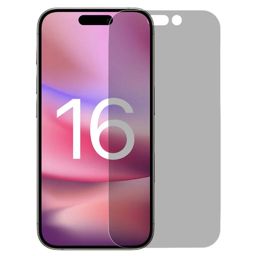 RURIHAI For iPhone 16 Plus Screen Protector 180 Degree Anti-spy Film Ultra-Clear - 1
