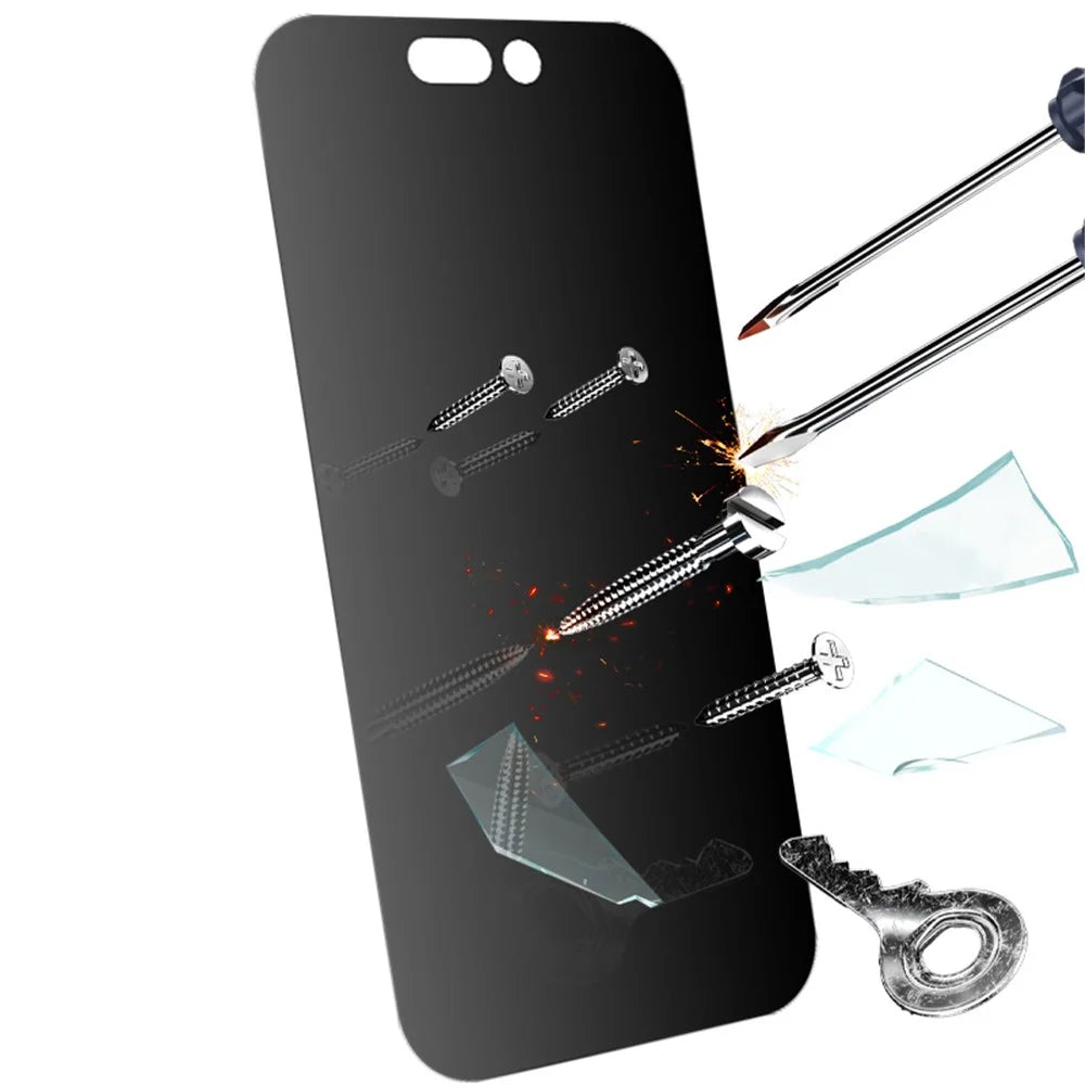RURIHAI For iPhone 16 Plus Screen Protector 180 Degree Anti-spy Film Ultra-Clear - 4