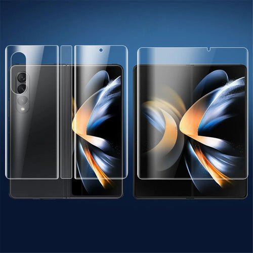 ENKAY HAT PRINCE 4Pcs / Set for Samsung Galaxy Z Fold4 5G HD Elastic Anti-explosion Screen Protector Soft TPE+PET+TPU Full Glue Full Covering Hydrogel Film - 1