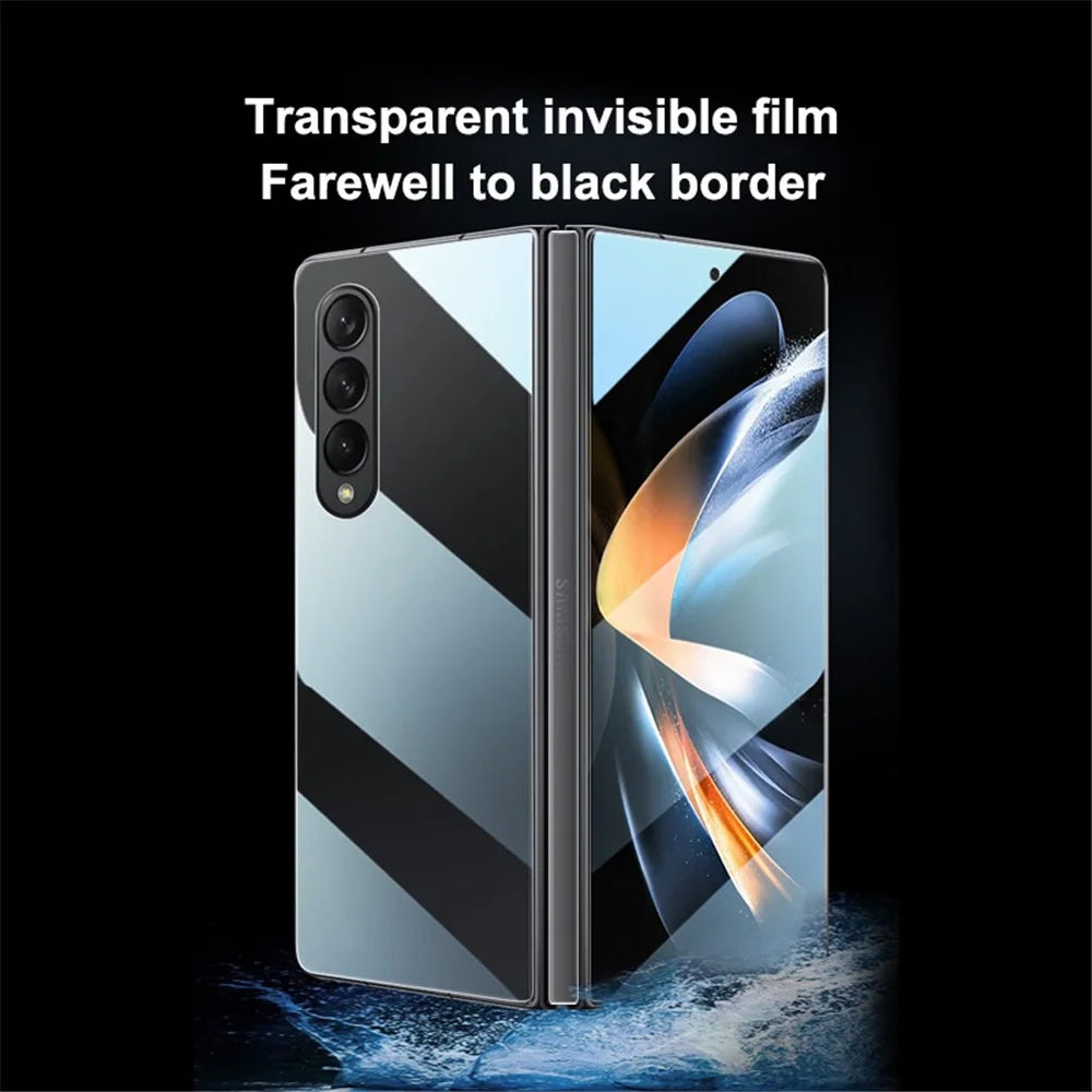 ENKAY HAT PRINCE 4Pcs / Set for Samsung Galaxy Z Fold4 5G HD Elastic Anti-explosion Screen Protector Soft TPE+PET+TPU Full Glue Full Covering Hydrogel Film - 3