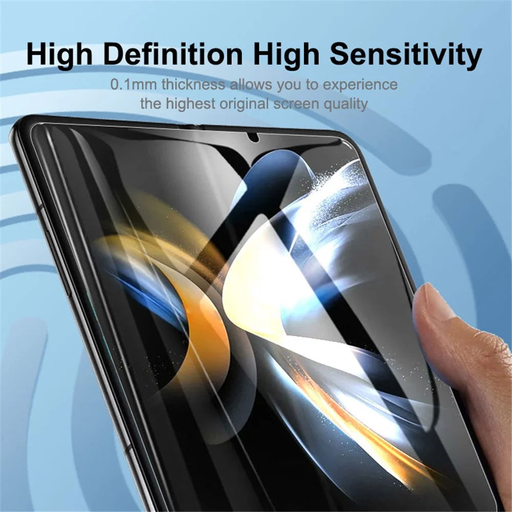 ENKAY HAT PRINCE 4Pcs / Set for Samsung Galaxy Z Fold4 5G HD Elastic Anti-explosion Screen Protector Soft TPE+PET+TPU Full Glue Full Covering Hydrogel Film - 5