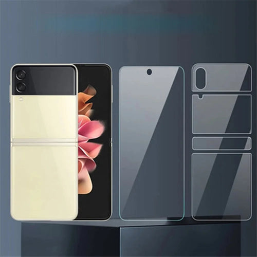 ENKAY HAT PRINCE 5Pcs / Set for Samsung Galaxy Z Flip4 5G Ultra Clear Screen Protector Soft TPE+PET+TPU Full Glue Full Covering Sensitive Touch Hydrogel Film - 1