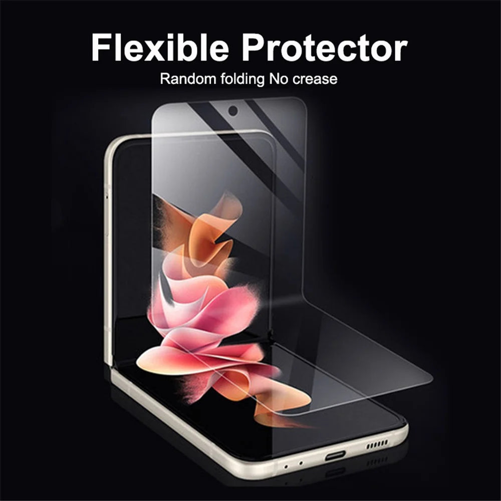 ENKAY HAT PRINCE 5Pcs / Set for Samsung Galaxy Z Flip4 5G Ultra Clear Screen Protector Soft TPE+PET+TPU Full Glue Full Covering Sensitive Touch Hydrogel Film - 2