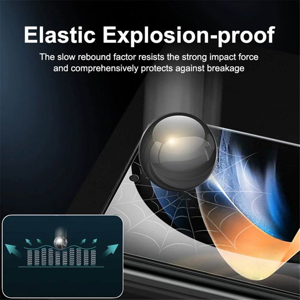 ENKAY HAT PRINCE 5Pcs / Set for Samsung Galaxy Z Flip4 5G Ultra Clear Screen Protector Soft TPE+PET+TPU Full Glue Full Covering Sensitive Touch Hydrogel Film - 4