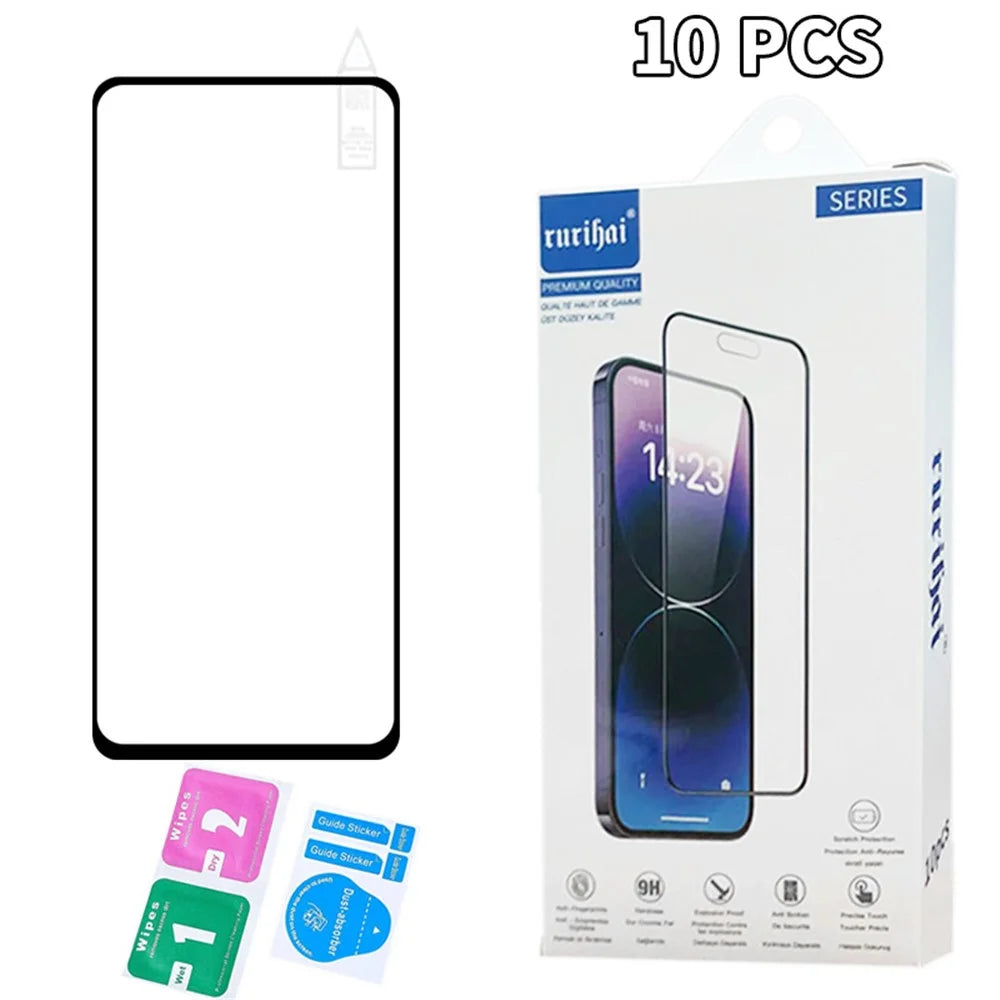 RURIHAI 10Pcs For Oppo A3x 5G / A3x Vitality Edition High Aluminium-Silicon Glass Film 0.26mm 2.5D Secondary Hardening Screen Protector - 4