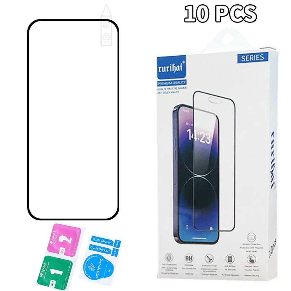 RURIHAI 10Pcs For Nothing Phone (2a) Plus High Aluminium-Silicon Glass Film 0.26mm 2.5D Secondary Hardening Screen Protector - 4