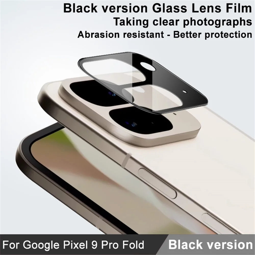 IMAK For Google Pixel 9 Pro Fold 5G Camera Lens Protector Tempered Glass HD Clear Lens Film (Black Version) - 3