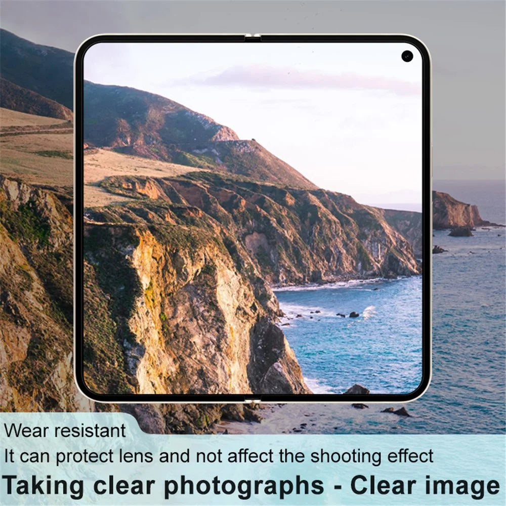 IMAK For Google Pixel 9 Pro Fold 5G Camera Lens Protector Tempered Glass HD Clear Lens Film (Black Version) - 5