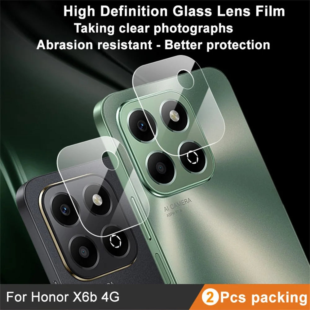 IMAK 2Pcs / Set for Honor X6b 4G Camera Lens Protector Tempered Glass Rear Lens Film - 2