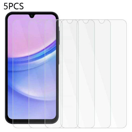 5Pcs For Samsung Galaxy A16 5G / A16 4G Screen Protector 0.3mm 2.5D Tempered Glass Clear Film - 1