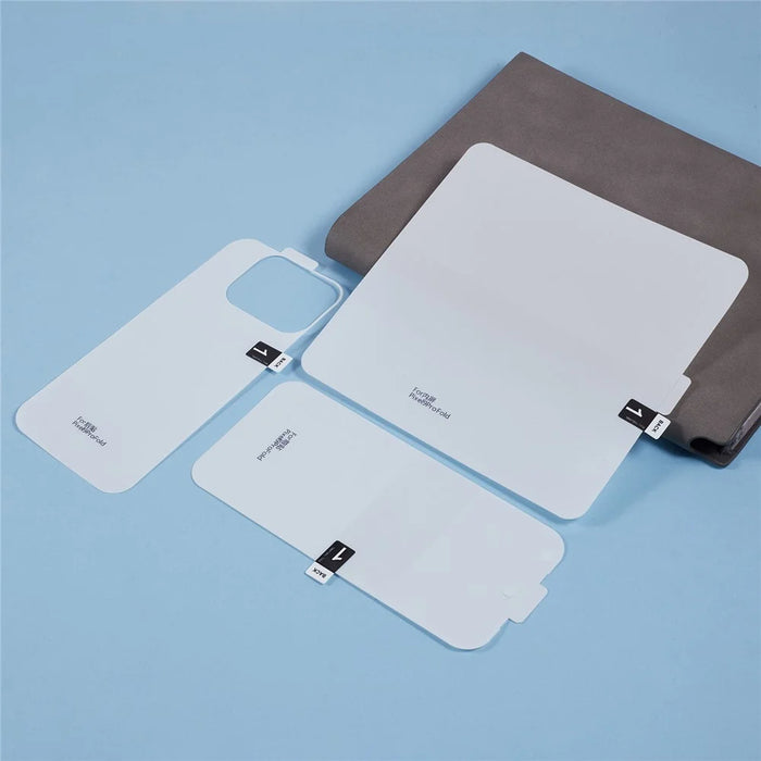 For Google Pixel 9 Pro Fold 5G Screen Protector Set, Front + Back Full Cover TPU+PET Hydrogel Film - 3