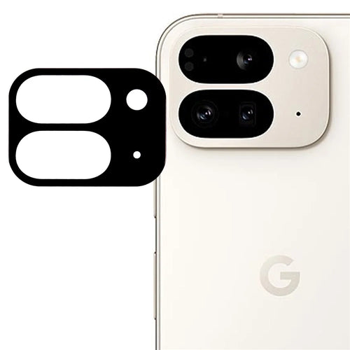 For Google Pixel 9 Pro Fold 5G Tempered Glass Lens Protector Black Silk Printing Camera Lens Film - 1