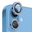 NORTHJO For iPhone 16 / 16 Plus Lens Protector Rhinestone Ring Tempered Glass Lens Film - Blue - 1