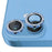 NORTHJO For iPhone 16 / 16 Plus Lens Protector Rhinestone Ring Tempered Glass Lens Film - Blue - 2