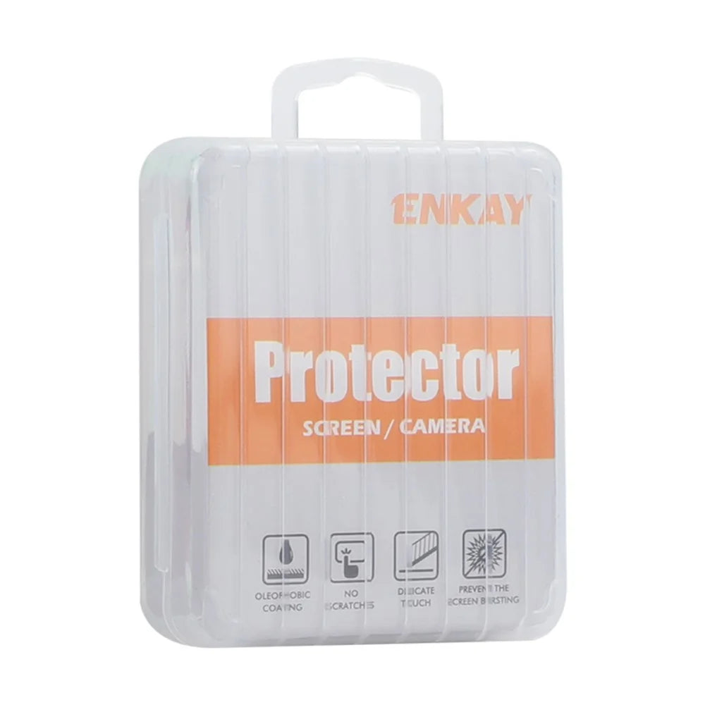 ENKAY HAT PRINCE 1 Set For iPhone 16 Pro / 16 Pro Max Camera Lens Protector Tempered Glass+Aluminum Alloy Lens Film - Dark Blue - 6