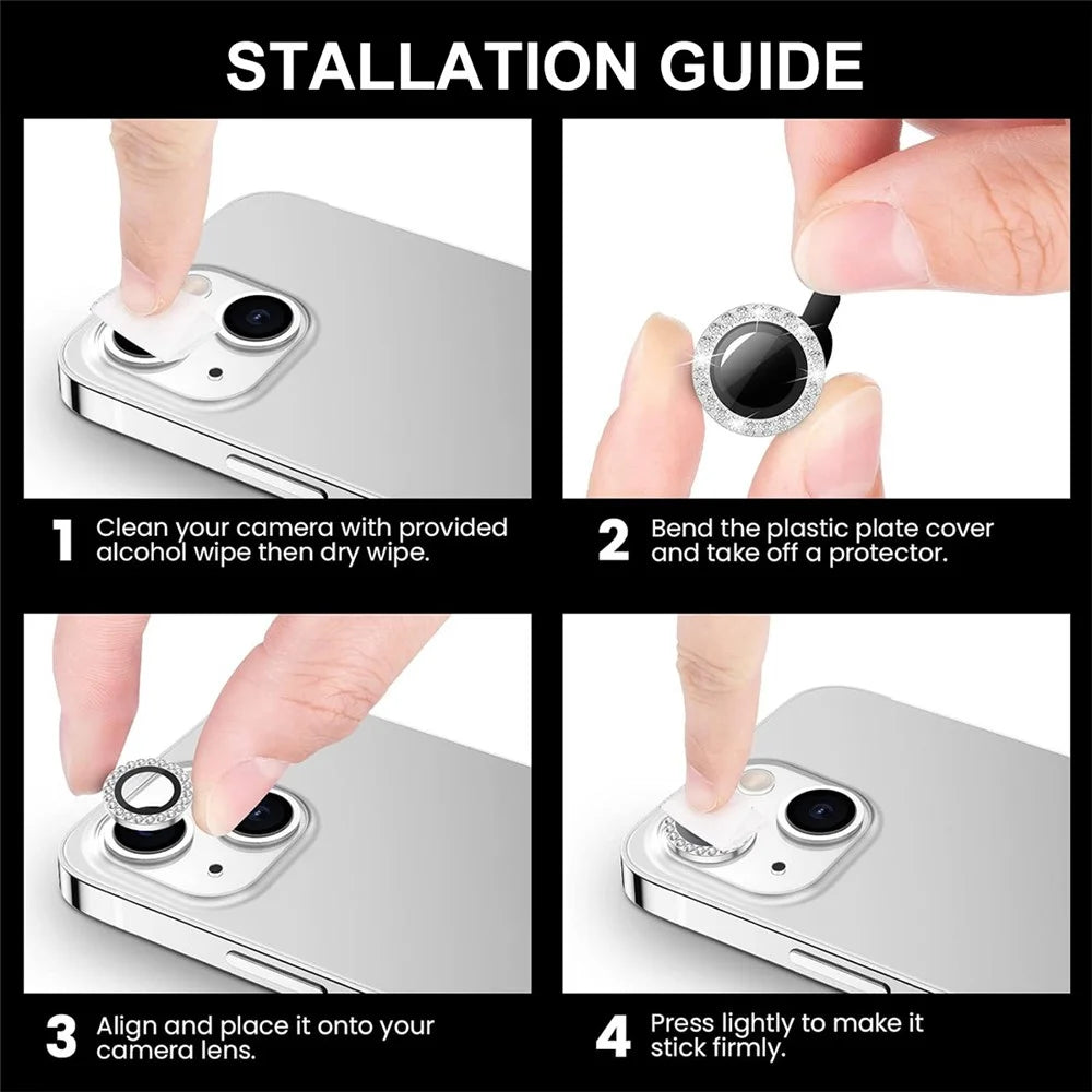 ENKAY HAT PRINCE 1 Set For iPhone 16 / 16 Plus Camera Lens Protector Tempered Glass+Aluminum Alloy Lens Film - Blue - 5
