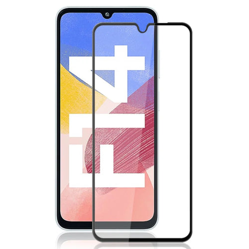 MOCOLO For Samsung Galaxy F14 4G Screen Protector Anti-Shatter Silk Printing Tempered Glass Film - Black - 1