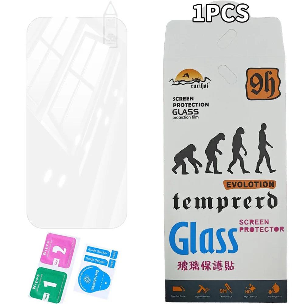 RURIHAI For iPhone 16 Screen Protector 0.26mm 2.5D High Aluminium-Silicon Glass Film - 5