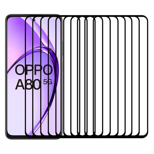 RURIHAI 10Pcs For Oppo A80 5G High Aluminium-Silicon Glass Film 0.26mm 2.5D Secondary Hardening Screen Protector - 1