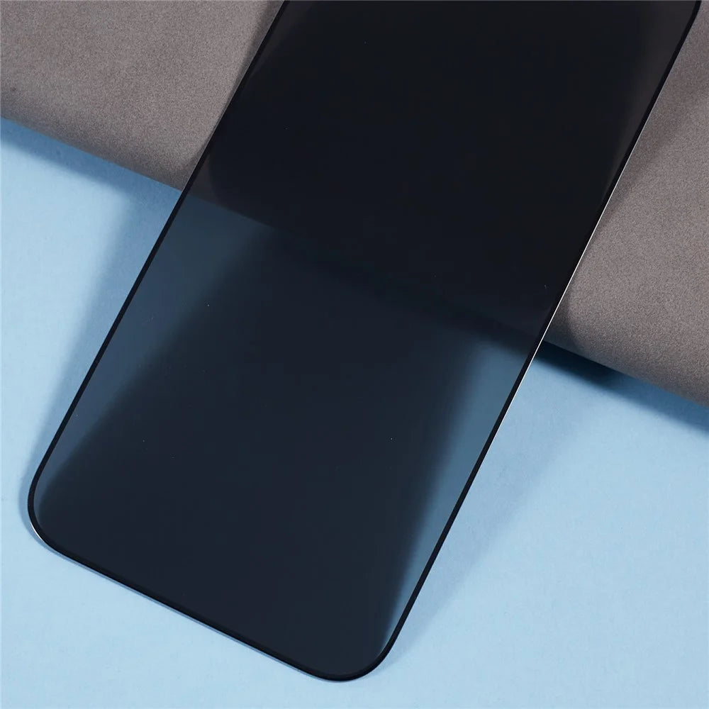 For iPhone 16 Pro Max Anti-Spy Screen Protector Full Glue Silk Print Black Edge Tempered Glass Film with Anti-Dust Mesh - 6