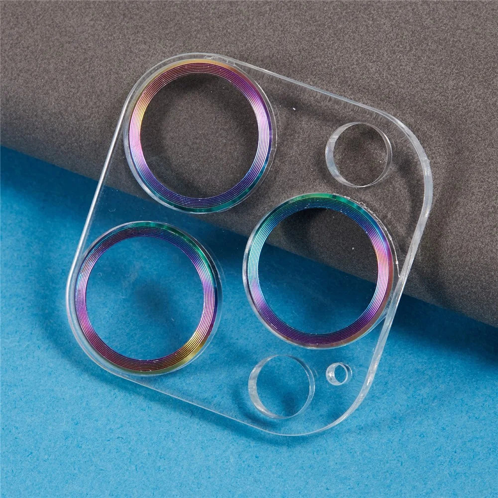 For iPhone 16 Pro / 16 Pro Max Camera Lens Protector Glitter Tempered Glass Lens Film, Multi-Color - 4