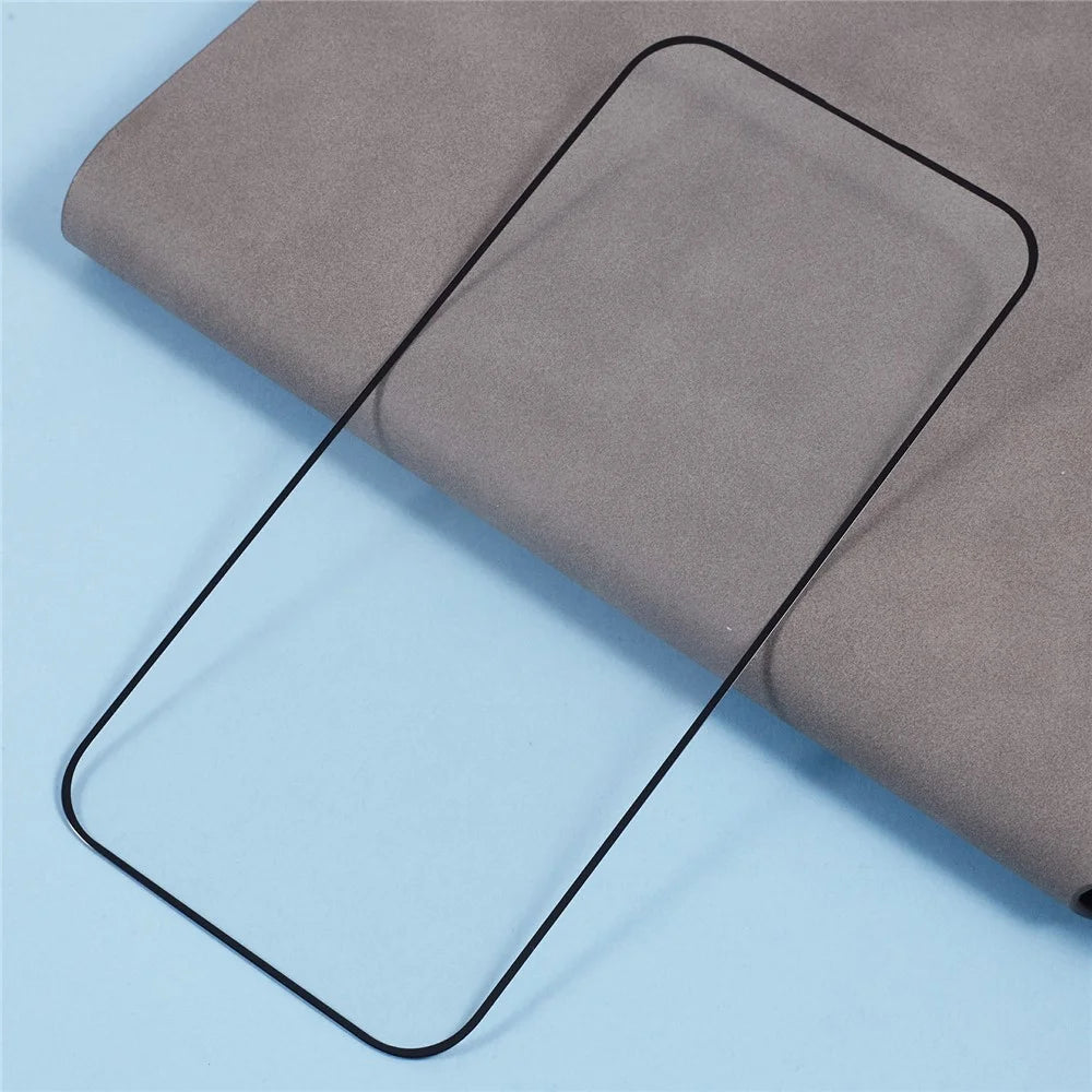 For iPhone 16 Tempered Glass Electroplating Anti-Fingerprint Silk Printing Full Glue Screen Protector - 4