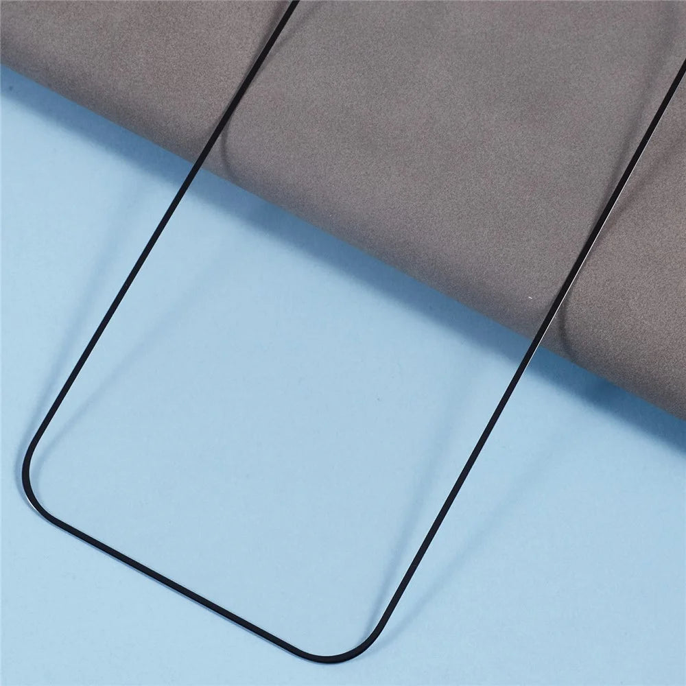 For iPhone 16 Tempered Glass Electroplating Anti-Fingerprint Silk Printing Full Glue Screen Protector - 6