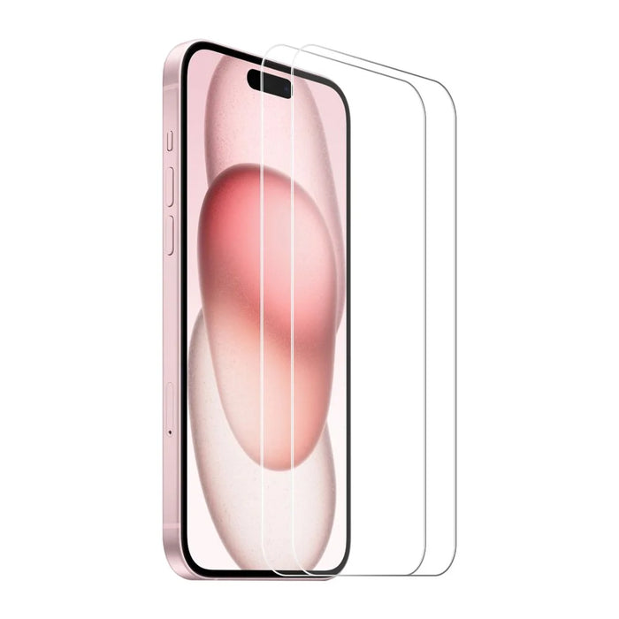 ENKAY HAT PRINCE 2Pcs For iPhone 16 Plus / 15 Plus Screen Protector Anti-Explosion Protective Film - 1