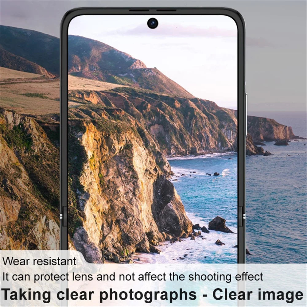 IMAK For Huawei nova Flip 5G Camera Lens Film+Tempered Glass Rear Screen Protector - 4
