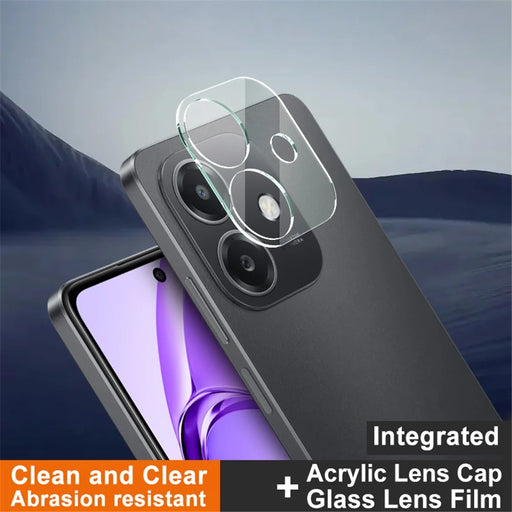 IMAK For Oppo A3x 5G (India) Tempered Glass Camera Lens Film+Acrylic Lens Cap - 2