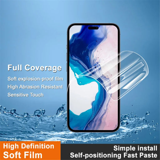 IMAK Hydrogel Film 4th Gen for iPhone 16 Plus Full Screen Protector Ultra Clear Soft TPU Film - 2